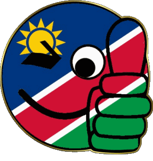 Smiley - OK Namibia África Banderas 