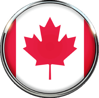 Tondo Canada America Bandiere 