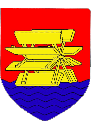 Blazon-Blazon VEIGNE 37 Departments - Cities France Flags 