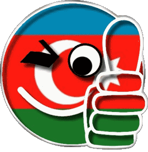 Smiley - OK Azerbaiyán Asia Banderas 