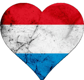 Corazón Luxemburgo Europa Banderas 