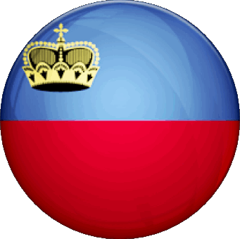 Rond Liechtenstein Europe Drapeaux 