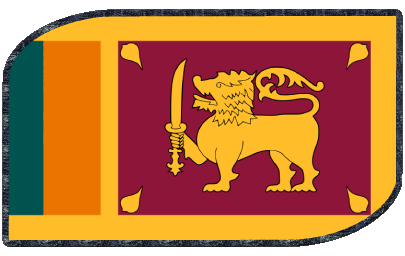 Rectangle Sri Lanka Asie Drapeaux 