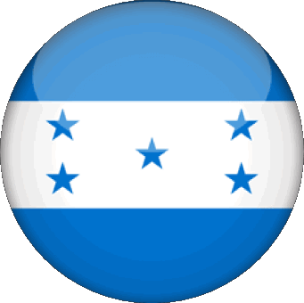 Rond Honduras Amériques Drapeaux 