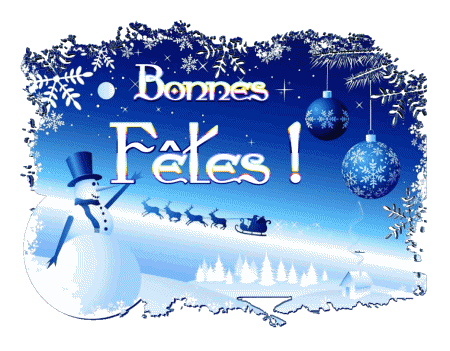 Serie 19 Bonnes Fêtes (Noël) Francés Mensajes 