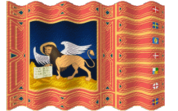 Ondulation Vénétie Italie Europe Drapeaux 