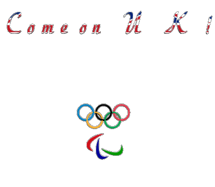 Olympic Games Come on United-Kingdom Inglés Mensajes 