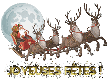 Serie 18 Joyeuses Fêtes (Noël) Français Messages 