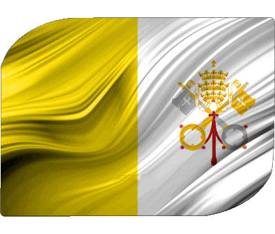 Rectángulo Vaticano Europa Banderas 