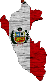 Map Peru America Flags 