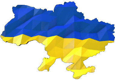 Karte Ukraine Europa Fahnen 