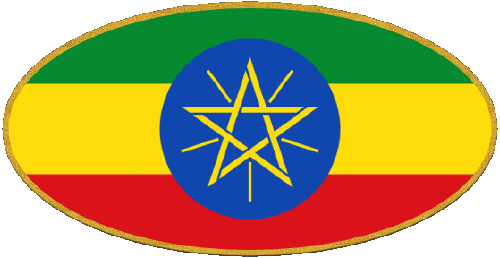 Ovale 01 Etiopia Africa Bandiere 