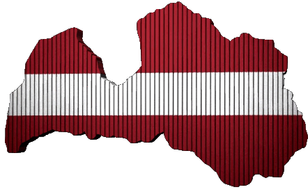 Map Latvia Europe Flags 