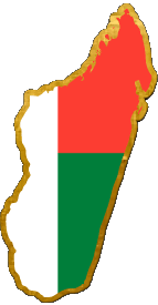 Mapa Madagascar África Banderas 