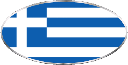 Oval Grecia Europa Banderas 