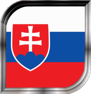 Square Slovakia Europe Flags 