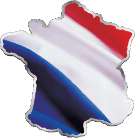 Carte National France Drapeaux 