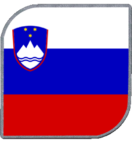 Square Slovenia Europe Flags 