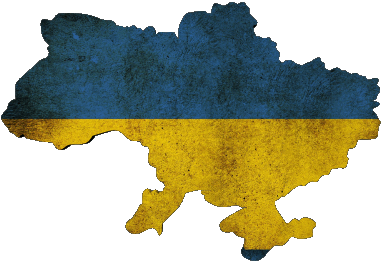 Map Ukraine Europe Flags 