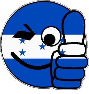 Smiley - OK Honduras Amériques Drapeaux 
