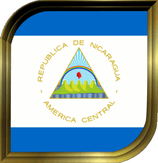 Plaza Nicaragua Amerika Fahnen 