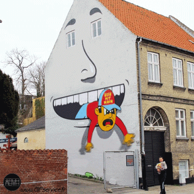 Series 01 Street Art Graffiti Umorismo -  Fun 