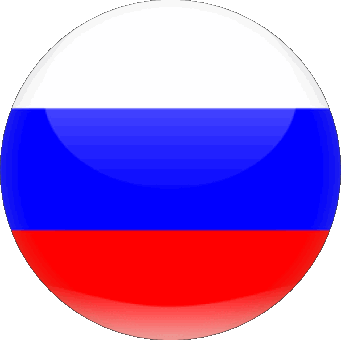 Rond Russie Europe Drapeaux 