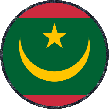 Ronda Mauritania África Banderas 