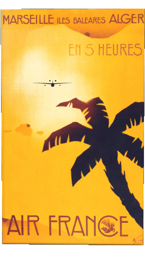 Air France Affiches Rétro - Marques Humour - Fun 