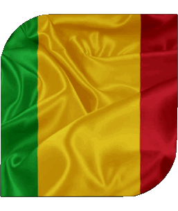 Quadrato Mali Africa Bandiere 