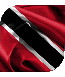 Carré Trinité et Tobago Amériques Drapeaux 