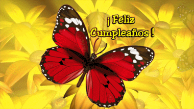 001 Animated Background Mariposas Feliz Cumpleaños Spanish Messages 
