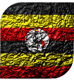 Plaza Uganda África Banderas 