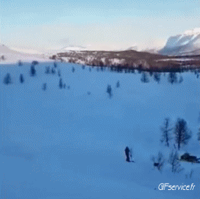 Fail Motocicleta de nieve Transporte Humor - Fun 