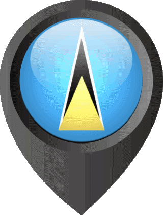 Perno di posizione Santa Lucia America Bandiere 