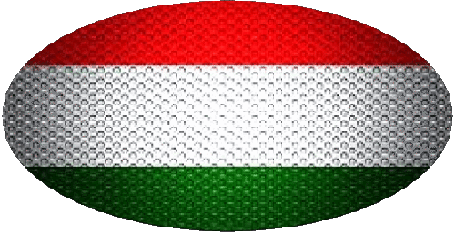 Ovale Hongrie Europe Drapeaux 