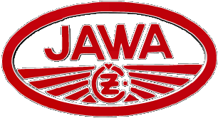 1954-1954 Logo Jawa MOTOCICLETAS Transporte 