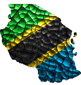 Map Tanzania Africa Flags 