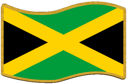 Rectangle Jamaïque Amériques Drapeaux 