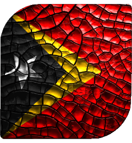 Carré Timor Oriental Asie Drapeaux 