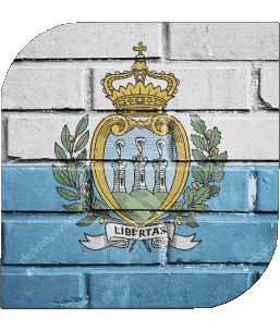 Plaza San Marino Europa Banderas 