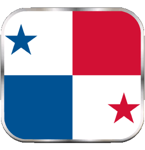 Square Panama America Flags 