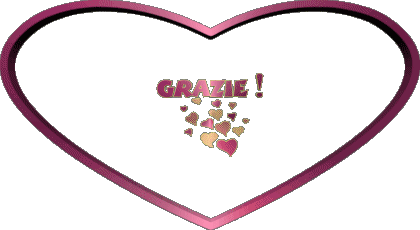 Cuore Grazie Italiano Messagi 