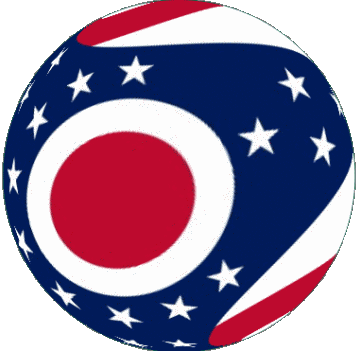 Sphere - Cube Ohio U.S.A - Etats Amériques Drapeaux 