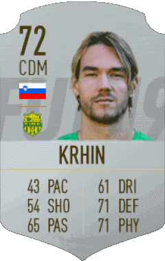 Rene Krhin Slovenia F I F A - Giocatori carte Videogiochi Multimedia 