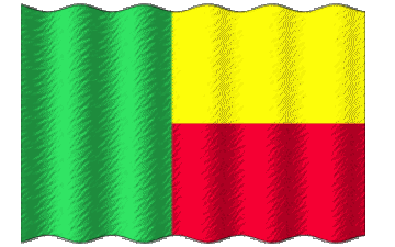 Welligkeit Benin Afrika Fahnen 