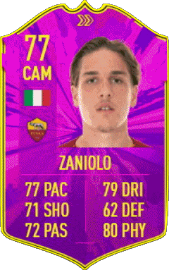 Nicolò Zaniolo Italie F I F A - Joueurs Cartes Jeux Vidéo Multi Média 