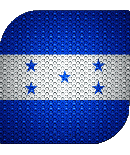 Quadrato Honduras America Bandiere 