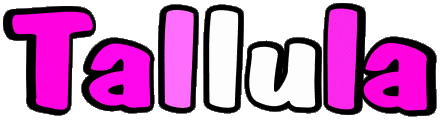 Tallula T WEIBLICH  - UK - USA - IRL - AUS - NZ Vorname 