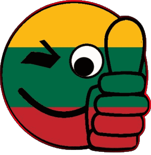 Smiley - OK Lithuania Europe Flags 
